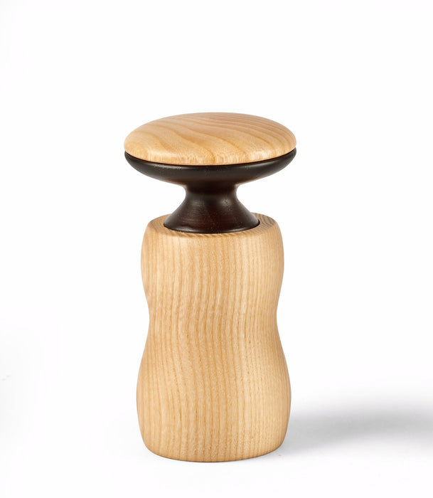 Legnoart HERCULES Salz-/Pfeffer-Keramikmühle – klein – helle Asche