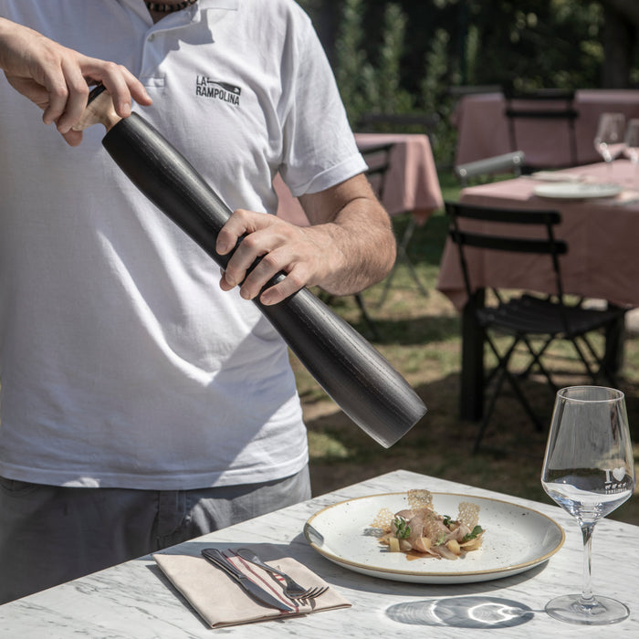 Keramische Salz-/Pfeffermühle HERCULES Groß Dunkle Esche - Legnoart