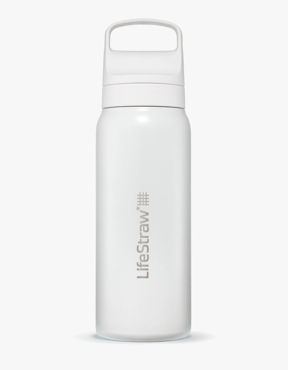 Go 2.0 Edelstahl Wasserfilterflasche Weiß / 700 ML - LifeStraw