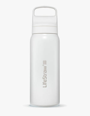 Go 2.0 Edelstahl Wasserfilterflasche Weiß / 700 ML - LifeStraw