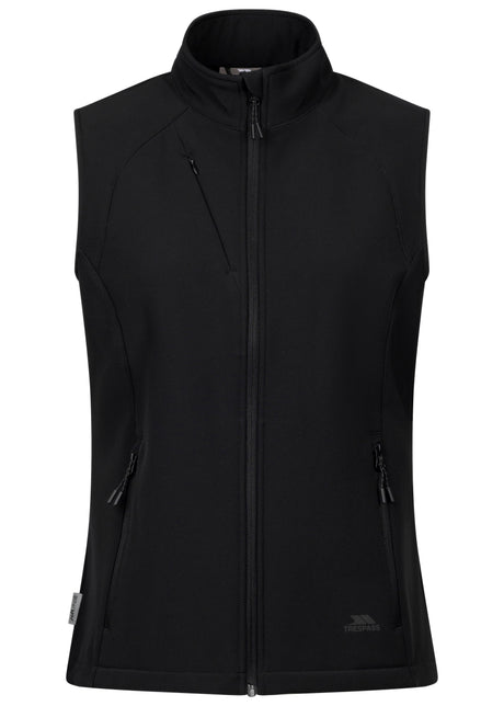 Mahall Female Softshell Gilet - Black - Trespass