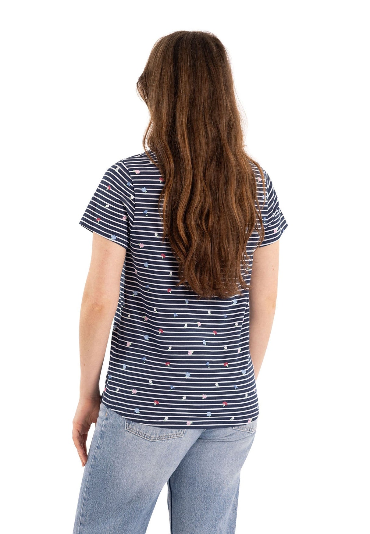 Myla - Navy Floral Stripe - Trespass