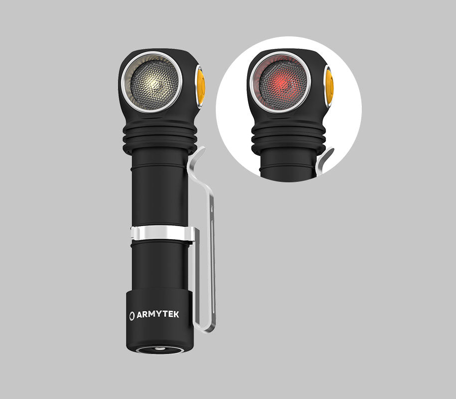Wizard C2 WR Magnet USB - Warm & Rot - 1020 lm & 230 lm - Armytek