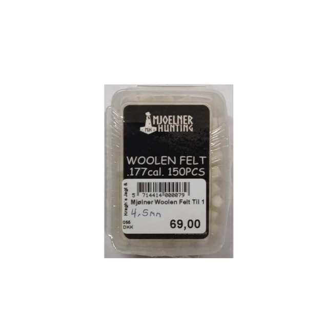 Woolen felt for .177cal.
