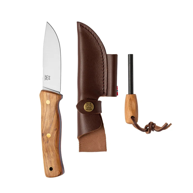 FEMUNDEN Messer + Feuerstahl mit Etui - Øyo