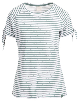 Penelope - Teal Mist Stripe Bee Print - Trespass