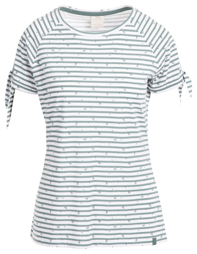 Penelope - Teal Mist Stripe Bee Print - Trespass