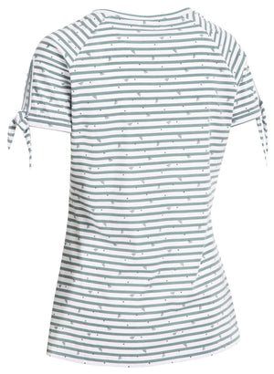 Penelope - Teal Mist Stripe Bee Print - Trespass