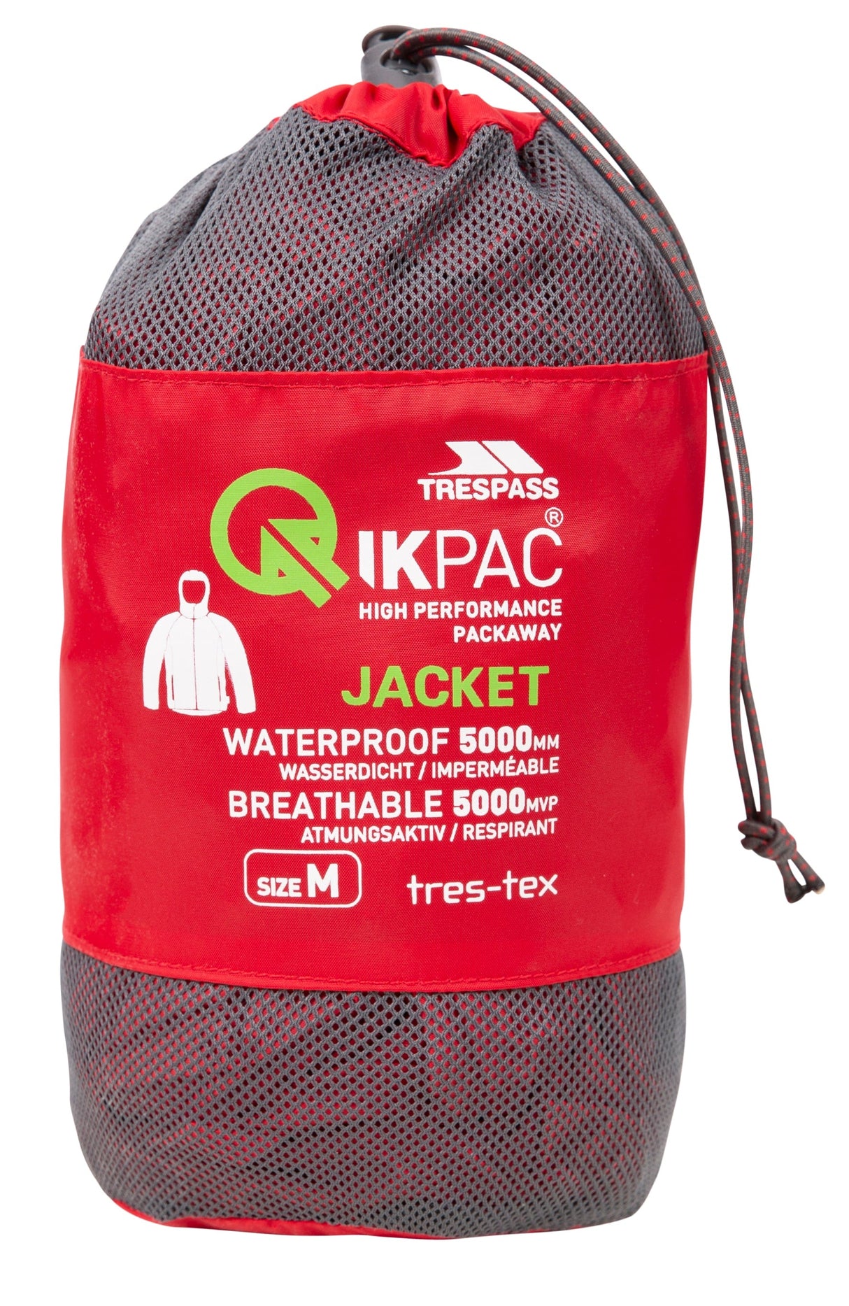Qikpac Jacket - Red - Trespass