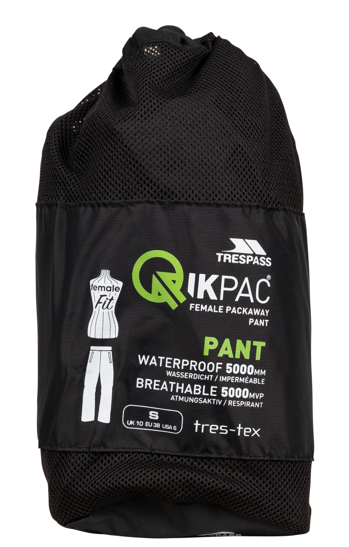 Qikpac Pant - Black - Trespass