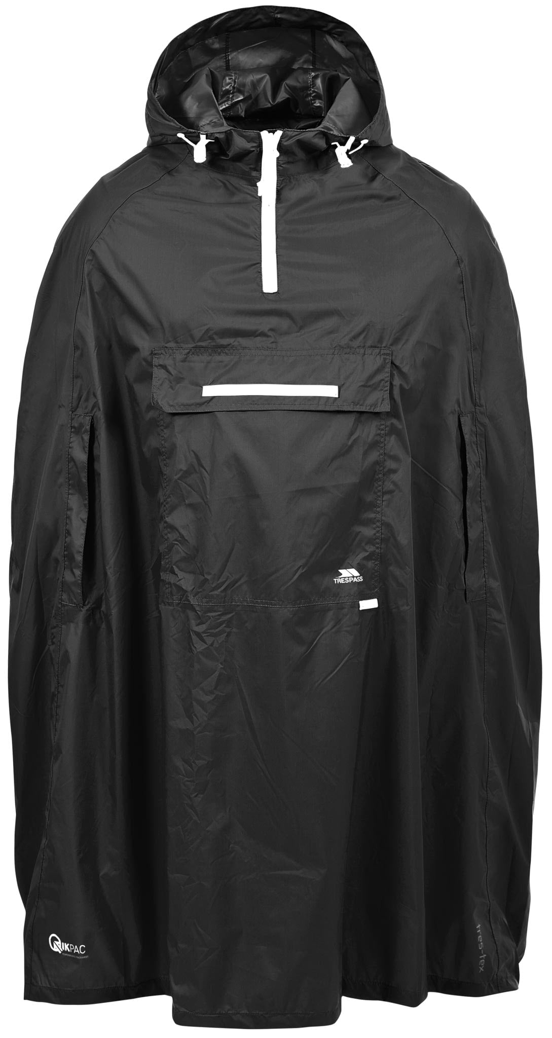 Qikpac Poncho - Black - Trespass