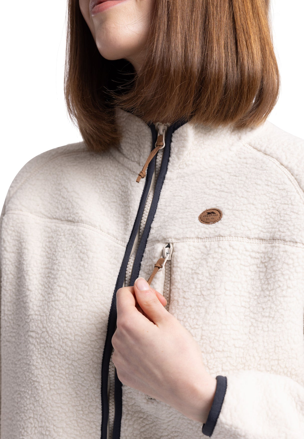 Quake- Female Fleece Jacket at300 - Ghost - Trespass