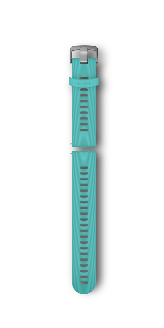 Quick Release remme (20 mm), Aqua silikonerem, rustfrit stål hardware 1
