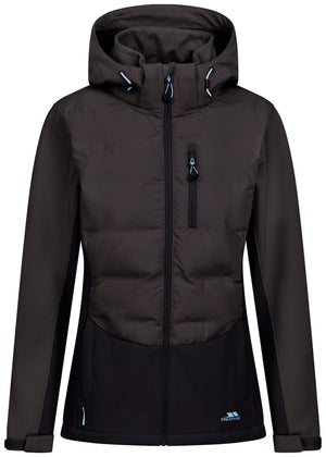 Scarlet- Female Hybrid Softshell Jkt - Charcoal - Trespass