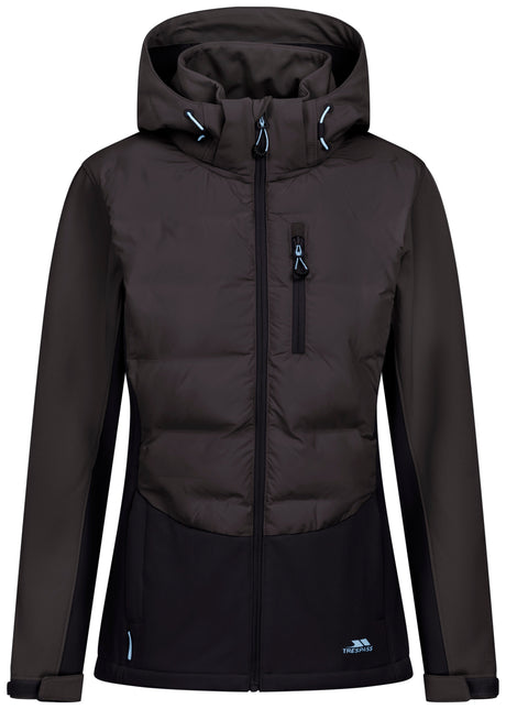 Scarlet- Female Hybrid Softshell Jkt - Charcoal - Trespass