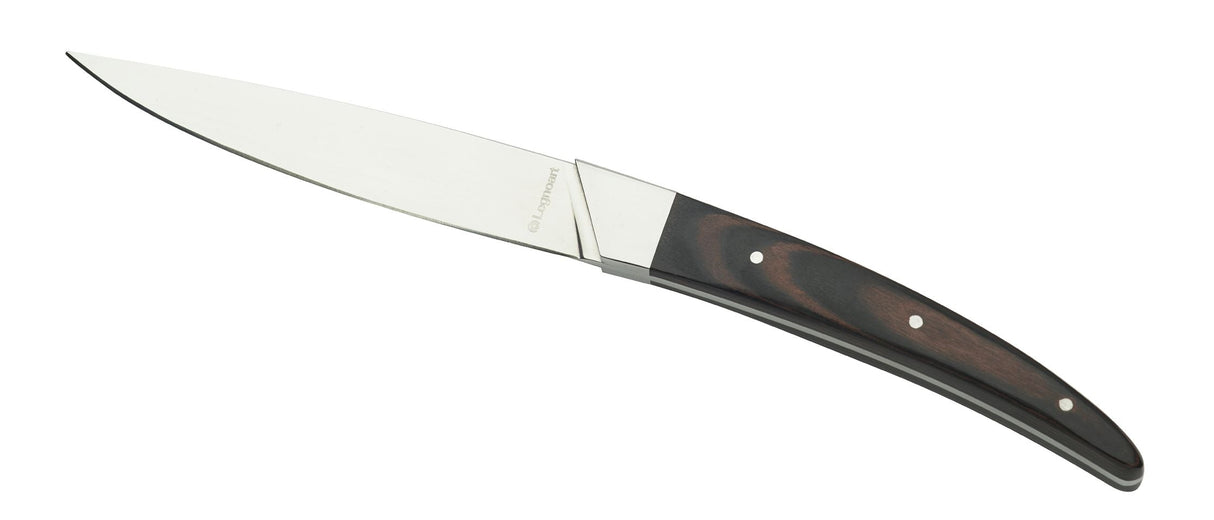 PORTERHOUSE Steakmesser-Set (4) mit dunklem Griff - Legnoart