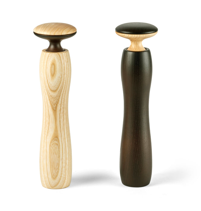 Legnoart HERCULES Salz-/Pfeffer-Keramikmühle – mittel – dunkle Asche