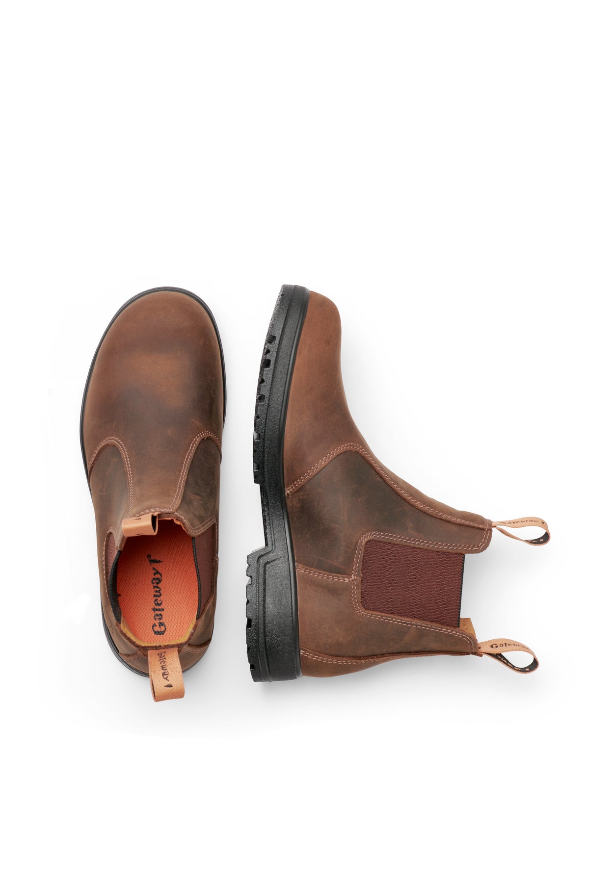Chelsea-Stiefel zum Reinschlüpfen Dunkelbraun - Gateway1