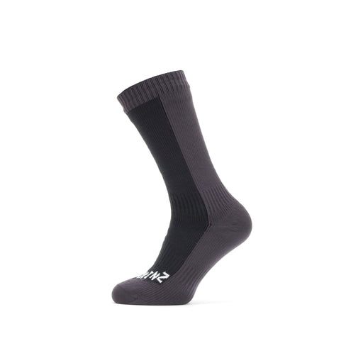 Starston WP Cold Wt. Mid Sock - Sealskinz - Black/Grey