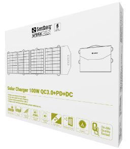 Solar-Ladegerät 100W QC3.0+PD+DC - Sandberg