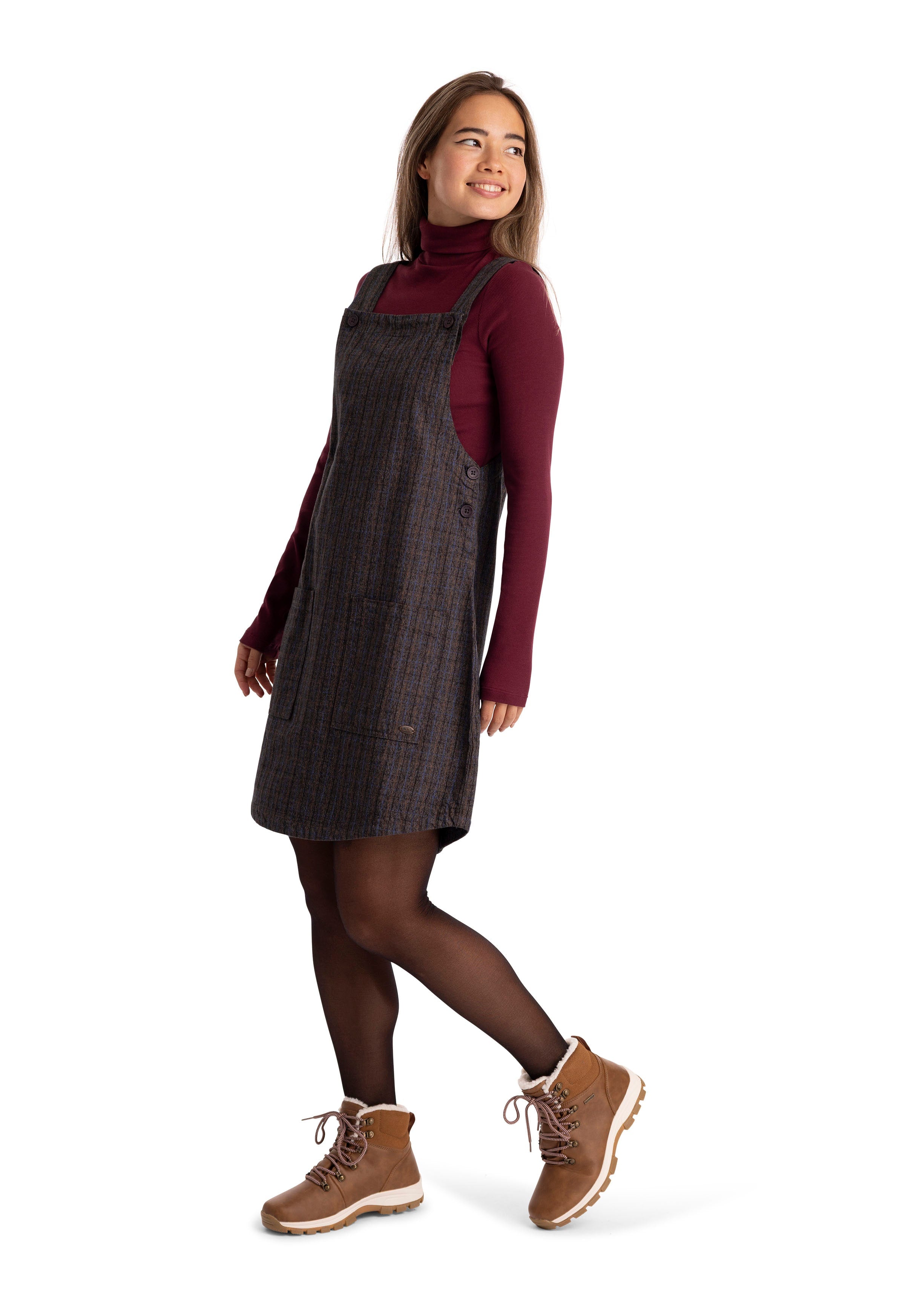 Twirl - Dark Grey Check - Trespass
