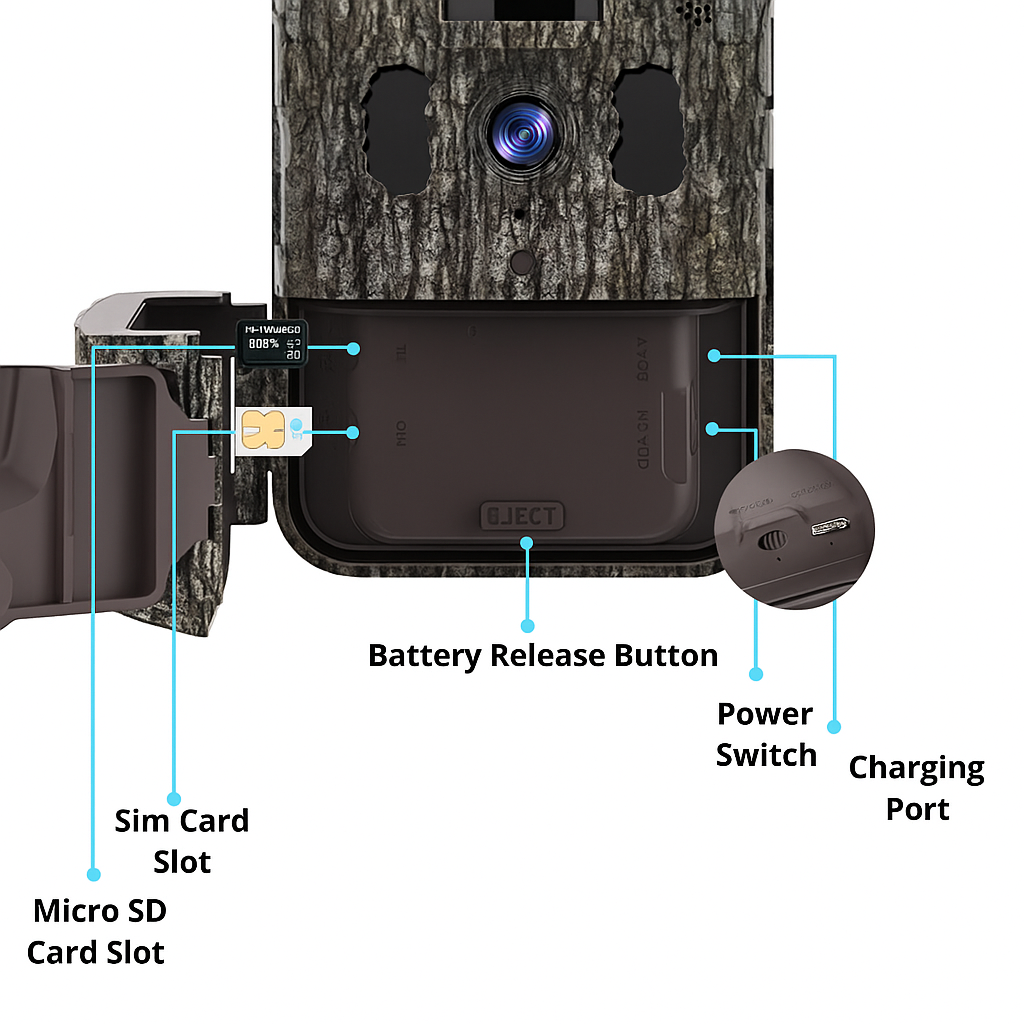 Live 2.0 - Wildkamera inkl. Solarpanel + App
