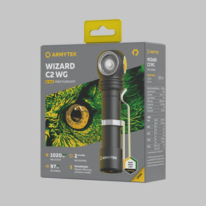 Wizard C2 WG Magnet USB - Warm & Grün - 1020 lm & 400 lm - Armytek