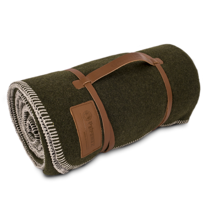 Petromax Wool Blanket 150 x 200 cm smoky - Petromax - White/Dark Grey