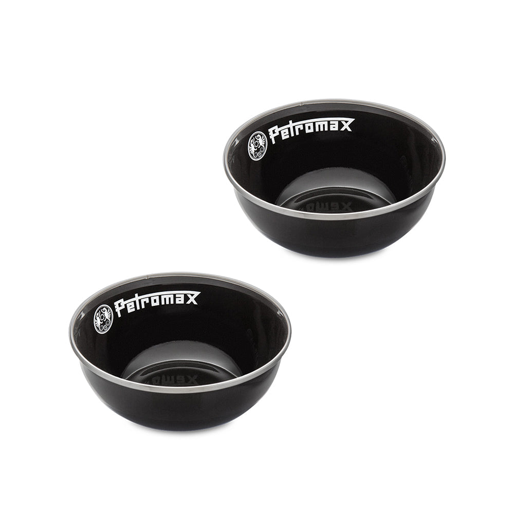 Petromax Emaille-Schalen schwarz 2 Stück – Petromax