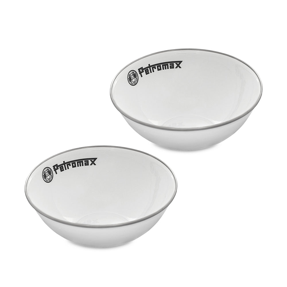 Petromax Emaille-Schalen Weiß 2 Stück – Petromax