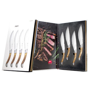 ANGUS Steakmesser Helles Holz - Legnoart