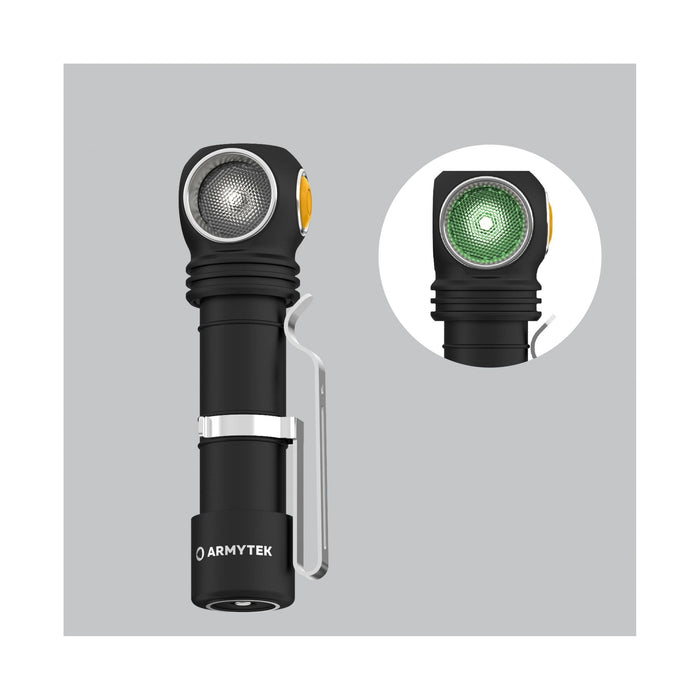 Armytek Wizard C2 WG Magnet USB – Weiß und Grün – 1100 lm und 400 lm