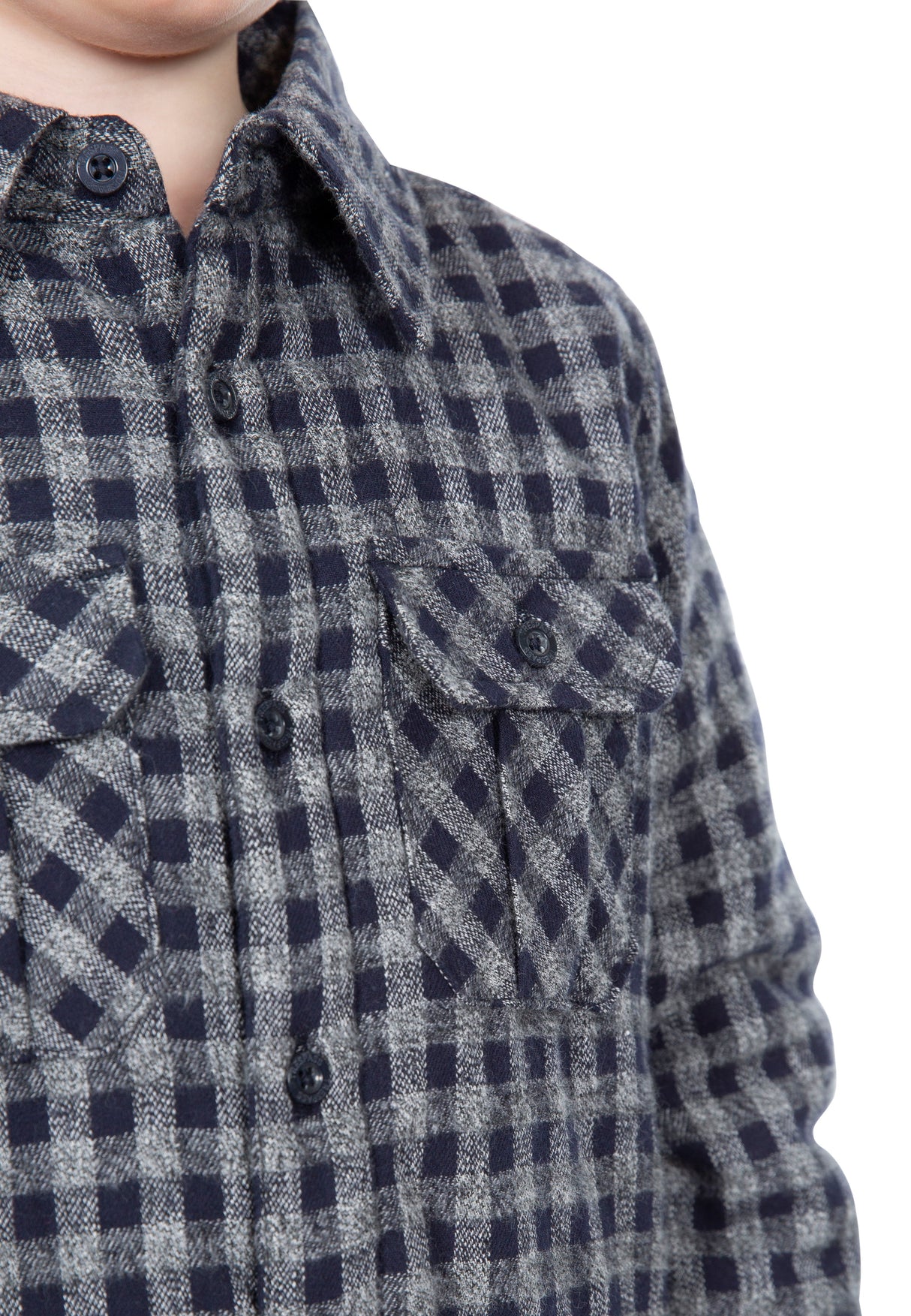 Average - Navy Gingham - Trespass