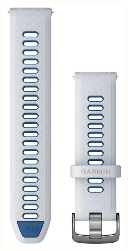 Quick Release remme (18 mm), Whitestone/Tidal Blue, sølv hardware 3