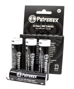 Wiederaufladbare Li-Ion-Akkus 18650 (4er-Pack) – Petromax