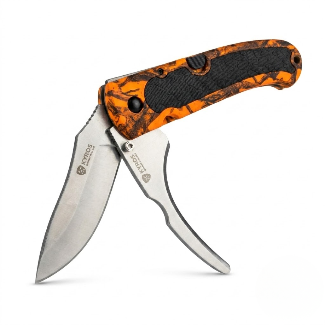 Orange Camo Messer 2 Klingen – HuntElite