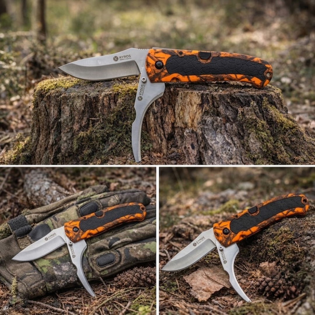 Orange Camo Messer 2 Klingen – HuntElite