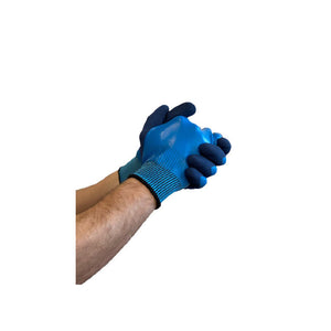 Schützende Latexhandschuhe