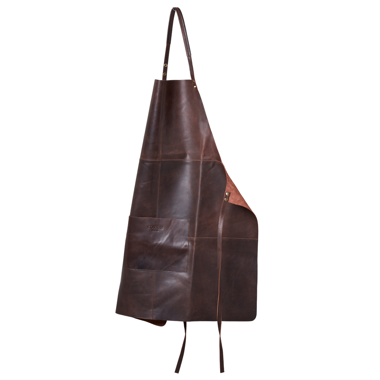 Leder Schürze - Braun - Corium