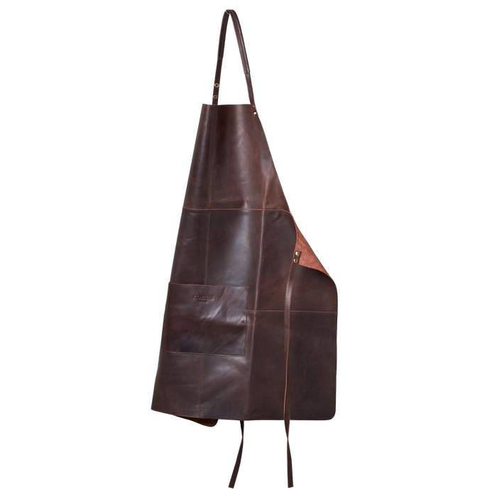Leder Schürze - Braun - Corium