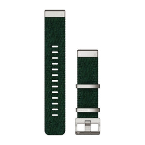QuickFit® 22 Uhrenarmbänder, Jacquardgewebtes Nylonarmband – Pine Green – Garmin