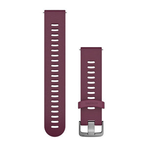 Quick-Release-Armbänder (20 mm), Berry Silikonarmband, Hardware aus Edelstahl – Garmin