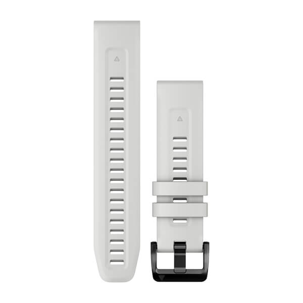 QuickFit® 22 Uhrenarmbänder, Carrara White Silikon – Garmin