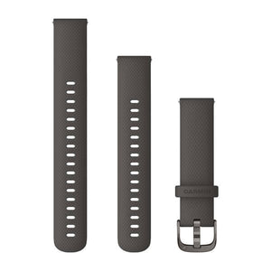 Quick Release Armbänder (18 mm) Graphite, Slate Hardware – Garmin