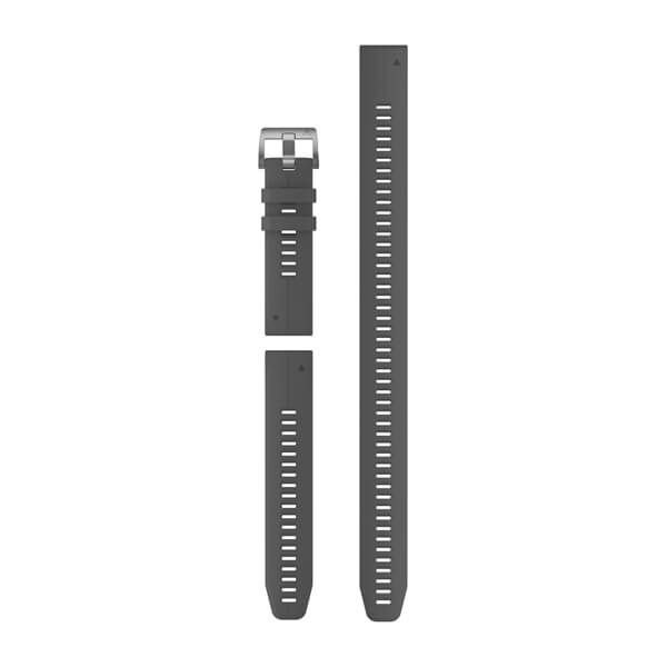 QuickFit® 22 Armbänder, Slate Grey Silikon (Taucher-Set mit 3 Teilen) – Garmin