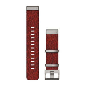 QuickFit® 22 Uhrenarmbänder, Jacquardgewebtes Nylonarmband – Rot – Garmin