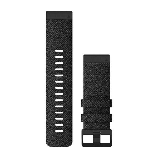 QuickFit® 26 Uhrenarmbänder, Schwarz meliert Nylon – Garmin