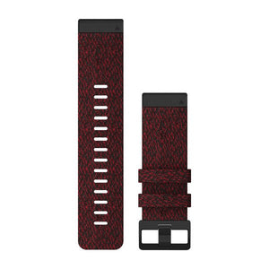 QuickFit® 26 Uhrenarmbänder, Rotmeliertes Nylon – Garmin