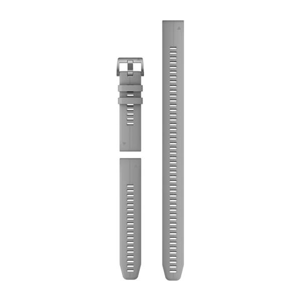 QuickFit® 22 Armbänder, Powder Grey Silikon (Taucher-Set mit 3 Teilen) – Garmin