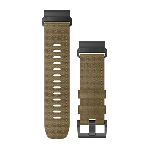 QuickFit® 26 Uhrenarmbänder, Tactical Coyote Tan Nylon – Garmin